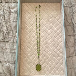 Vintage green glass necklass